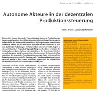 Autonome Akteure in der dezentralen Produktionssteuerung