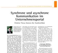 Synchronous and Asynchronous Communication in Corporate Portals