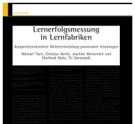 Lernerfolgsmessung in Lernfabriken