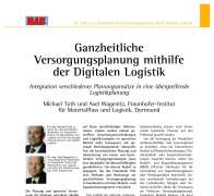 Ganzheitliche Versorgungsplanung mithilfe der Digitalen Logistik