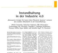 Instandhaltung in der Industrie 4.0