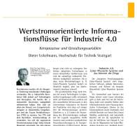 Wertstromorientierte Informationsflüsse für Industrie 4.0