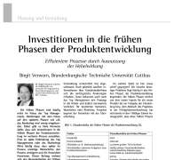 Investments in the fuzzy front end of product development pay off