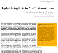 Hybride Agilität in Großunternehmen