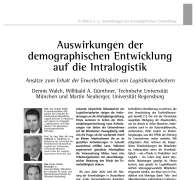 Auswirkungen der demographischen Entwicklung auf die Intralogistik