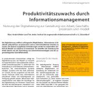 Produktivitätszuwachs durch Informationsmanagement