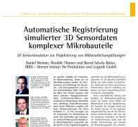 Automatische Registrierung simulierter 3D Sensordaten komplexer Mikrobauteile