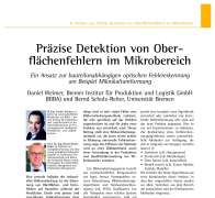 Präzise Detektion von Oberflächenfehlern im Mikrobereich