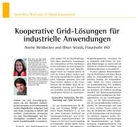 Co-operative Grid Solutions for Industrial Applications