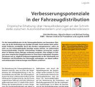 Verbesserungspotenziale in der Fahrzeugdistribution