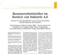 Benutzerschnittstellen im Kontext von Industrie 4.0