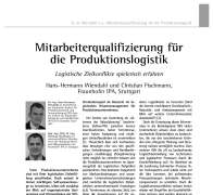 Mitarbeiterqualifizierung für die Produktionslogistik