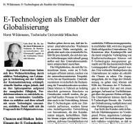 E-Technologien als Enabler der Globalisierung
