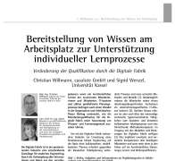 Providing Workspace Knowledge to Support Individual Learning Processes