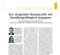 Der steigenden Komplexität mit Wandlungsfähigkeit begegnen