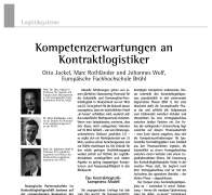 Kompetenzerwartungen an Kontraktlogistiker