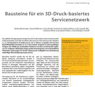 Bausteine für ein 3D-Druck-basiertes Servicenetzwerk