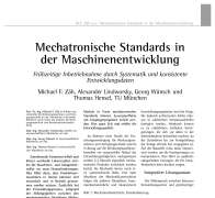 Mechatronische Standards in der Maschinenentwicklung
