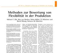 Methoden zur Bewertung von Flexibilität in der Produktion