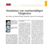 Simulation von routinemäßigen Tätigkeiten