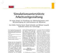 Simulationsunterstützte Arbeitszeitgestaltung